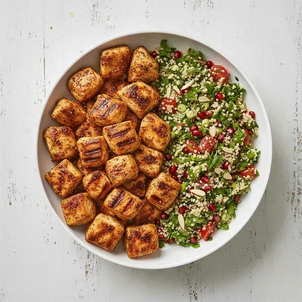 Sumac and Allspice Roasted Chicken Tabouli